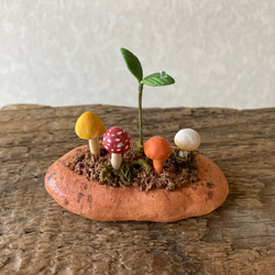 9840.bud 粘土のきのこ 3枚目の画像