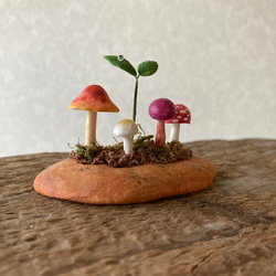 9841.bud 粘土のきのこ 4枚目の画像