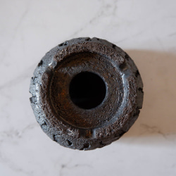 4号黒金彩裂紋鉢292　塊根植物　多肉植物　アガベ　盆栽　植木鉢　作家鉢　鉢皿　沖縄 7枚目の画像