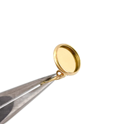 ess180-2 [10個裝] 約10毫米碗狀夾式耳環，金色，316L醫用不鏽鋼 第3張的照片