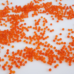 (5g) 10/0 フランス製 ヴィンテージ シードビーズ　キャロットオレンジ 4枚目の画像