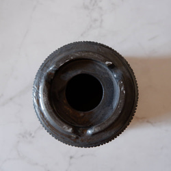 5号墨黒線彫り鉢297　塊根植物　多肉植物　アガベ　盆栽　植木鉢　作家鉢　鉢皿　沖縄 7枚目の画像