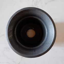5号墨黒線彫り鉢297　塊根植物　多肉植物　アガベ　盆栽　植木鉢　作家鉢　鉢皿　沖縄 5枚目の画像