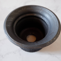 5号墨黒線彫り鉢297　塊根植物　多肉植物　アガベ　盆栽　植木鉢　作家鉢　鉢皿　沖縄 4枚目の画像