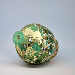 古代ガラス　ローマン銀化グラス　壺　瓶　アフガニスタン出土　紀元3～4世紀頃 300g 4枚目の画像