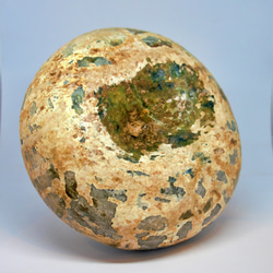 古代ガラス　ローマン銀化グラス　壺　瓶　アフガニスタン出土　紀元3～4世紀頃 373 g 2枚目の画像