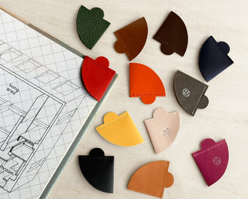 2通りの使い方ができる本革しおり2枚セット 無料ラッピング しおり