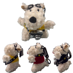 人気のチャームシリーズ⭐︎カメラマンドッグのバッグチャーム⭐︎3色展開 12枚目の画像