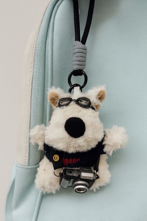 人気のチャームシリーズ⭐︎カメラマンドッグのバッグチャーム⭐︎3色展開 3枚目の画像