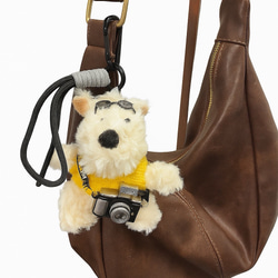 人気のチャームシリーズ⭐︎カメラマンドッグのバッグチャーム⭐︎3色展開 2枚目の画像