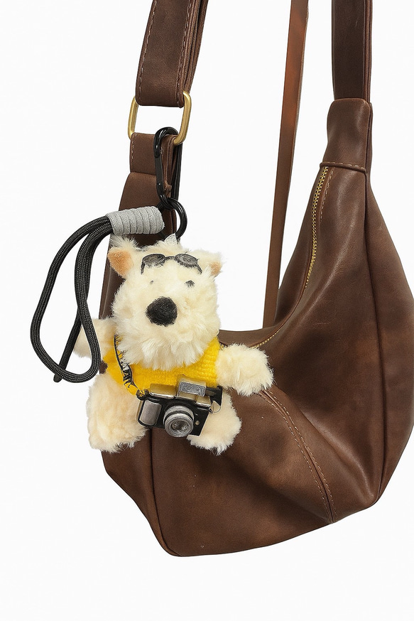 人気のチャームシリーズ⭐︎カメラマンドッグのバッグチャーム⭐︎3色展開 2枚目の画像