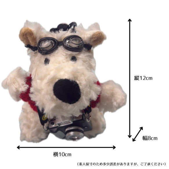 人気のチャームシリーズ⭐︎カメラマンドッグのバッグチャーム⭐︎3色展開 6枚目の画像