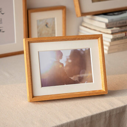 Bless - チーク材無垢材フォトフレーム｜写真立て 4×6〜A3対応｜壁掛け＆スタンド両用｜ギフトに最適 6枚目の画像