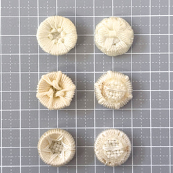 ボタン レトロ 色褪せアリ  紐 オフホワイト 19～21mm 8個セット eu-133 4枚目の画像