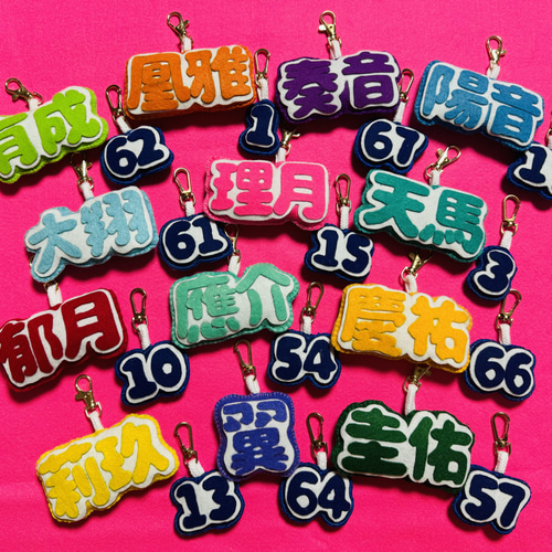 名前入りフェルトキーホルダー キーホルダー YUKA 通販 19921269