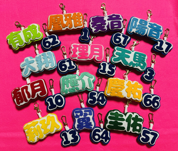 名前入りフェルトキーホルダー キーホルダー YUKA 通販 19921269