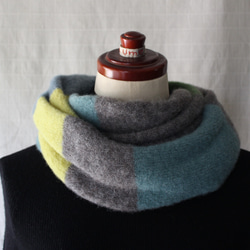 ふわふわ♪ベビーアルパカのニットスヌード 2枚目の画像