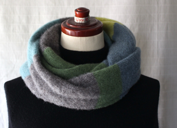 ふわふわ♪ベビーアルパカのニットスヌード 1枚目の画像