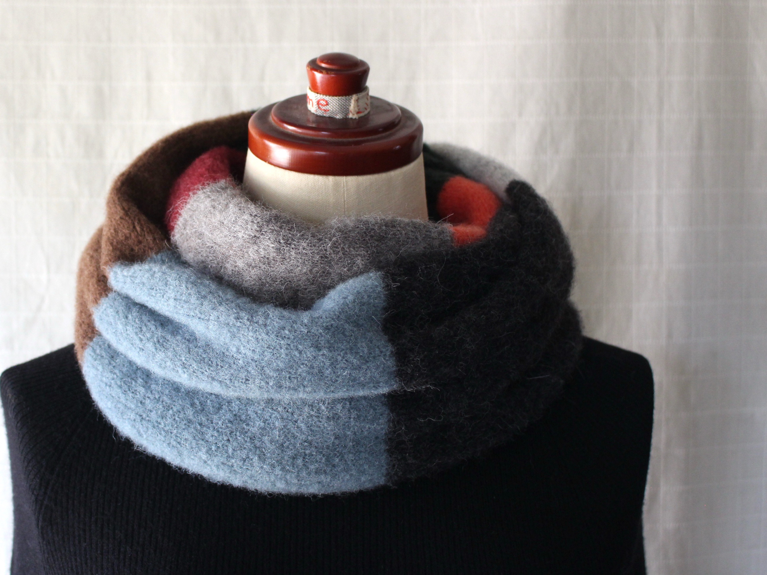 ふわふわ♪ベビーアルパカのニットスヌード