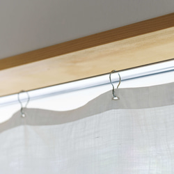 自然素材  カーテン 麻ラミー（苧麻）100％　 目隠し 間仕切り ナチュラル シンプル 9枚目の画像