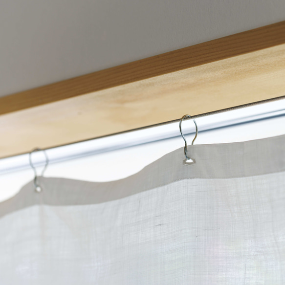 自然素材  カーテン 麻ラミー（苧麻）100％　 目隠し 間仕切り ナチュラル シンプル 9枚目の画像