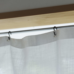 自然素材  カーテン 麻ラミー（苧麻）100％　 目隠し 間仕切り ナチュラル シンプル 8枚目の画像