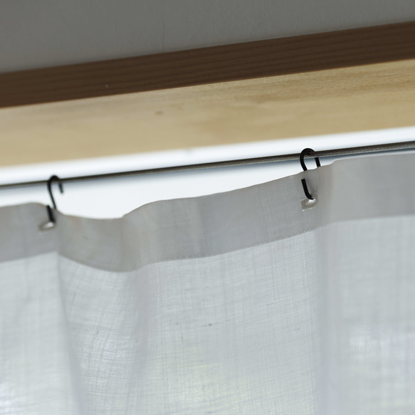 自然素材  カーテン 麻ラミー（苧麻）100％　 目隠し 間仕切り ナチュラル シンプル 8枚目の画像