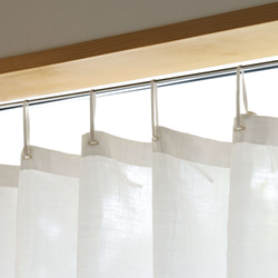 自然素材  カーテン 麻ラミー（苧麻）100％　 目隠し 間仕切り ナチュラル シンプル 10枚目の画像