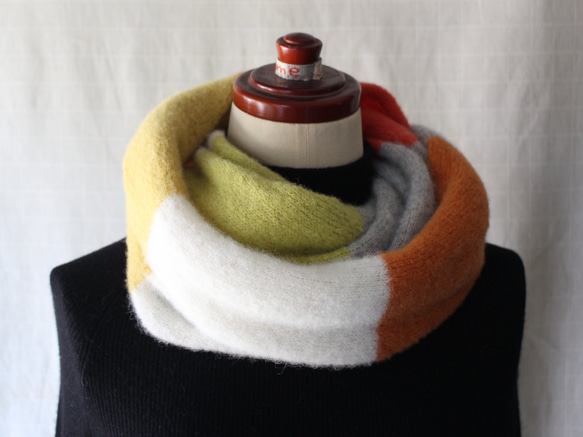 ふわふわ♪ベビーアルパカのニットスヌード 4枚目の画像