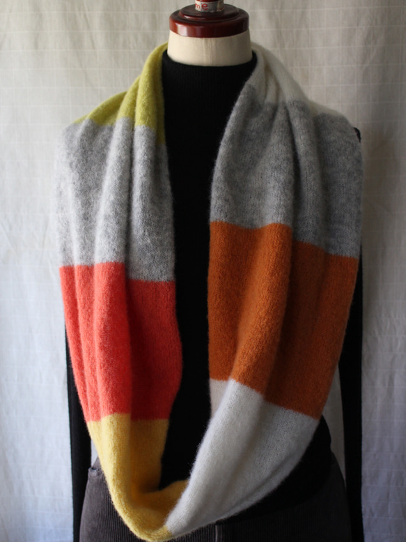 ふわふわ♪ベビーアルパカのニットスヌード 9枚目の画像