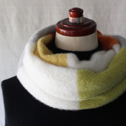 ふわふわ♪ベビーアルパカのニットスヌード 1枚目の画像