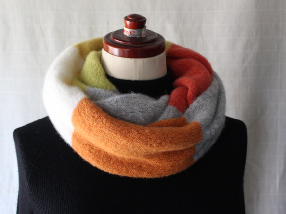 ふわふわ♪ベビーアルパカのニットスヌード 5枚目の画像