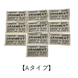 タグ 10枚セット 英字デザイン ハンドメイド 手芸 タグ ラベル 衣類 バッグ 装飾 縫い付け pt-2933 2枚目の画像