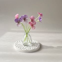 受注制作】6色から選べる 琥珀糖みたいな粘土のトルコキキョウ