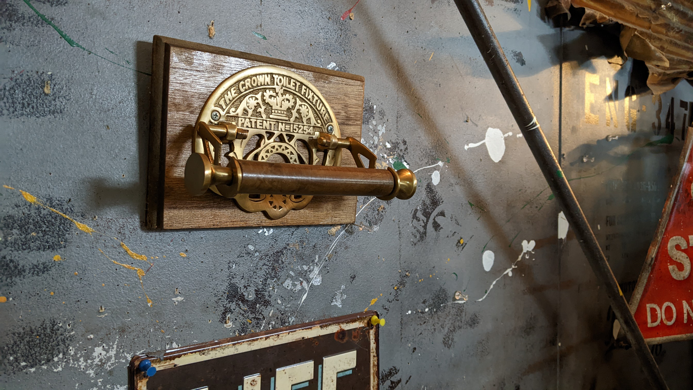 アメリカンヴィンテージ  トイレットペーパーホルダー(真鍮製)  タオルハンガー  #アメリカン雑貨  #アメリカン