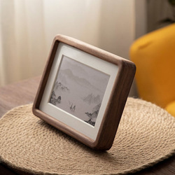 Chocolate -無垢材フォトフレーム｜写真立て スタンド&ハング両用｜6〜20インチ対応｜結婚記念日出産祝いギフト 10枚目の画像