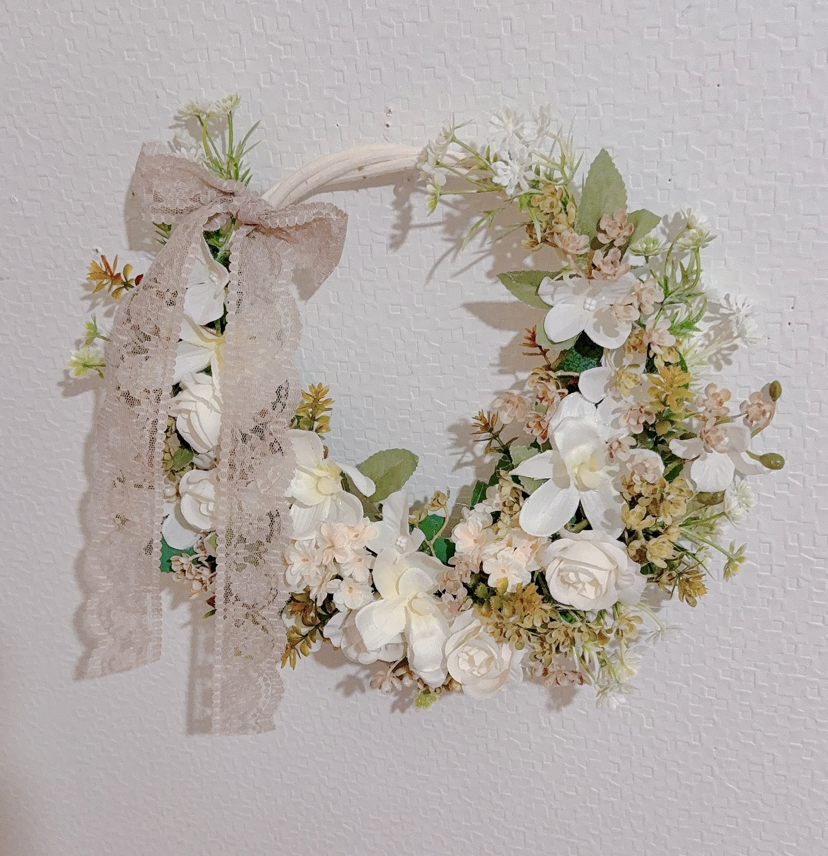 ❤️SALE❤️ホワイトローズナチュラルガーデンリースྀི