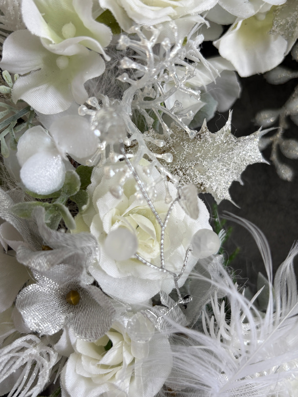 フローズン・ジュエルリース ～ アーティフィシャルフラワー（造花リース）光触媒加工 9枚目の画像