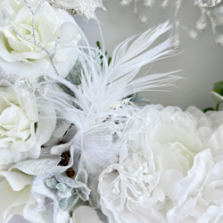 フローズン・ジュエルリース ～ アーティフィシャルフラワー（造花リース）光触媒加工 10枚目の画像