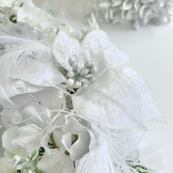 フローズン・ジュエルリース ～ アーティフィシャルフラワー（造花リース）光触媒加工 8枚目の画像