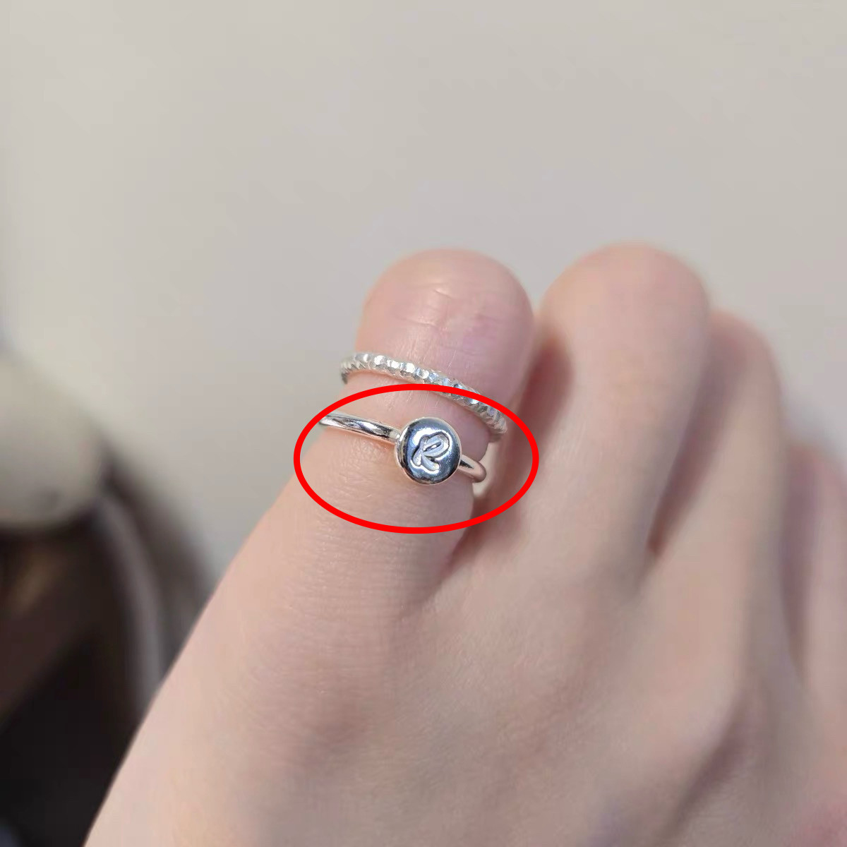 銀製　世界に一つだけの指輪.リング　細丸目　愛犬・愛猫ペット・動物・うさぎ・鳥・ハムスター