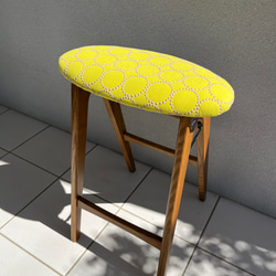 ミナペルホネン　タンバリン dop イエロー　スツール　ハンドメイド ミナペルホネン タンバリン dop イエロー スツール ハンドメイド