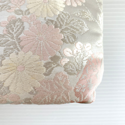 大人可愛いセレブポーチ帯リメイクポーチ化粧ポーチマルチポーチ着物リメイクポーチハンドメイド送料込みNO.5721 11枚目の画像