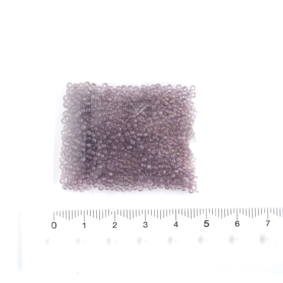 (5g) 11/0 フランス製 ヴィンテージ シードビーズ　プルーン 7枚目の画像