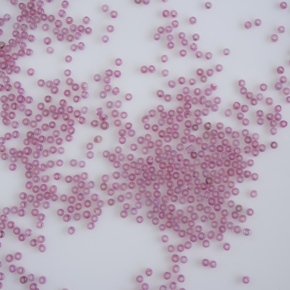 (5g) 12/0 フランス製 ヴィンテージ シードビーズ　ミスティピンク 4枚目の画像