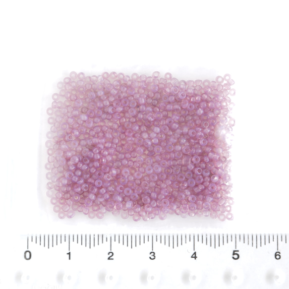 (5g) 12/0 フランス製 ヴィンテージ シードビーズ　ミスティピンク 6枚目の画像