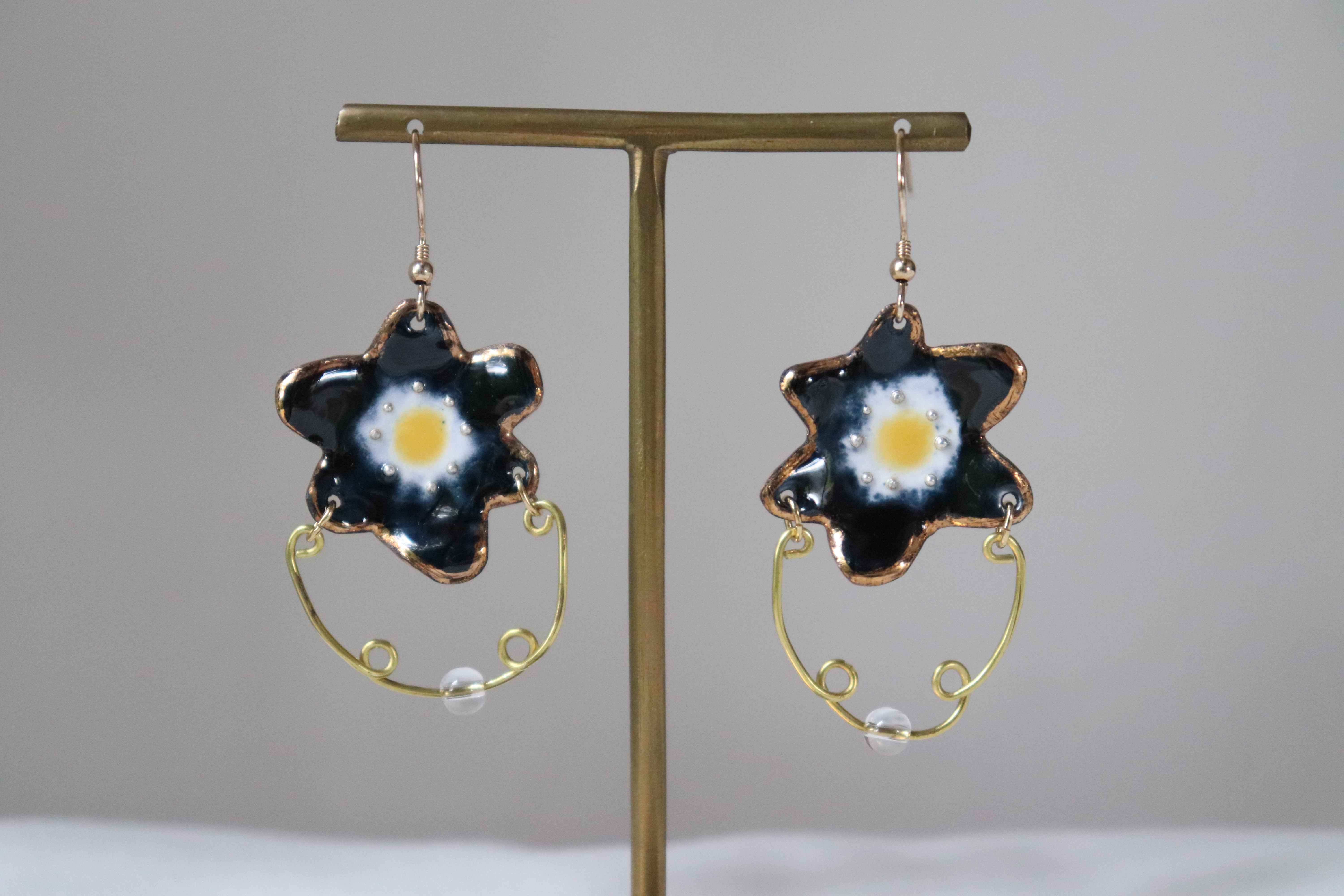 “Sasagenty” black ピアス・イヤリング