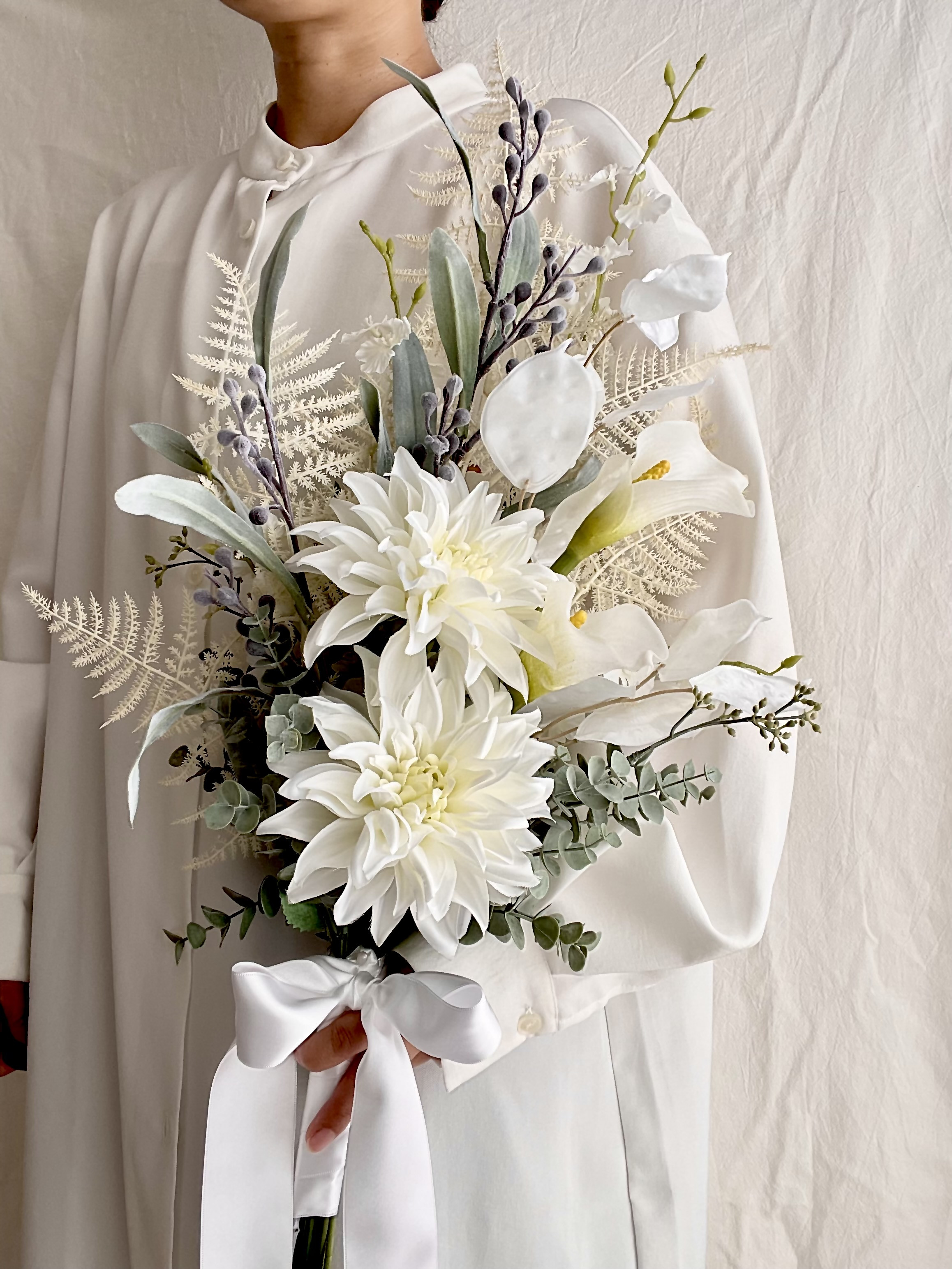 大輪ダリアの冬⛄️アームブーケ