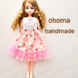 リカちゃん 服 ワンピース ピンク 花柄 その他人形 CHOMA 通販