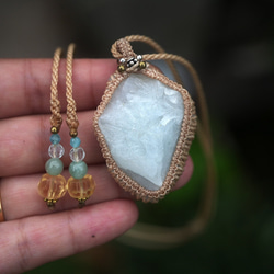 グリーンの宝石☆ペリドット マクラメネックレス1894 ネックレス